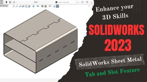 tab and slot sheet metal design|solidworks tab and slot tool.